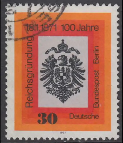 BERLIN 1971 Michel-Nummer 385 gestempelt EINZELMARKE (c)