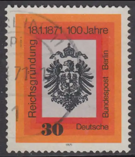 BERLIN 1971 Michel-Nummer 385 gestempelt EINZELMARKE (l)