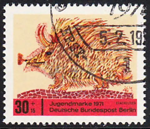 BERLIN 1971 Michel-Nummer 388 gestempelt EINZELMARKE (b)