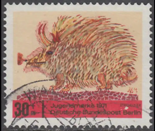 BERLIN 1971 Michel-Nummer 388 gestempelt EINZELMARKE (c)