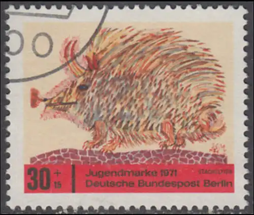 BERLIN 1971 Michel-Nummer 388 gestempelt EINZELMARKE (a)