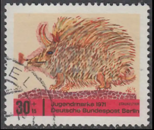 BERLIN 1971 Michel-Nummer 388 gestempelt EINZELMARKE (d)