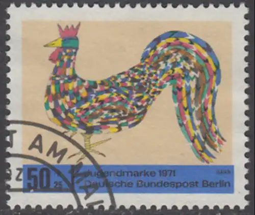 BERLIN 1971 Michel-Nummer 389 gestempelt EINZELMARKE (b)