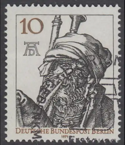 BERLIN 1971 Michel-Nummer 390 gestempelt EINZELMARKE (a)