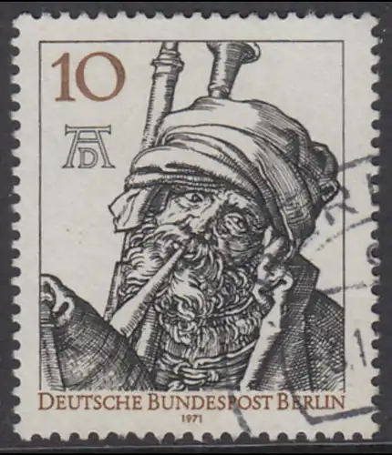 BERLIN 1971 Michel-Nummer 390 gestempelt EINZELMARKE (f)