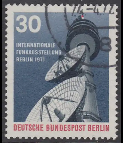 BERLIN 1971 Michel-Nummer 391 gestempelt EINZELMARKE (s)