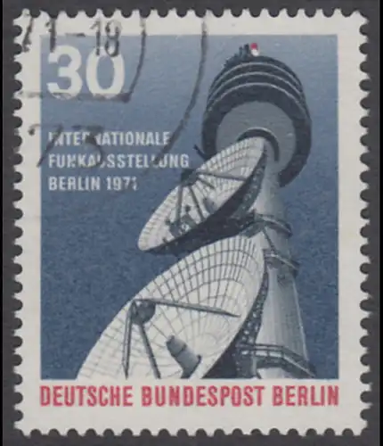 BERLIN 1971 Michel-Nummer 391 gestempelt EINZELMARKE (c)