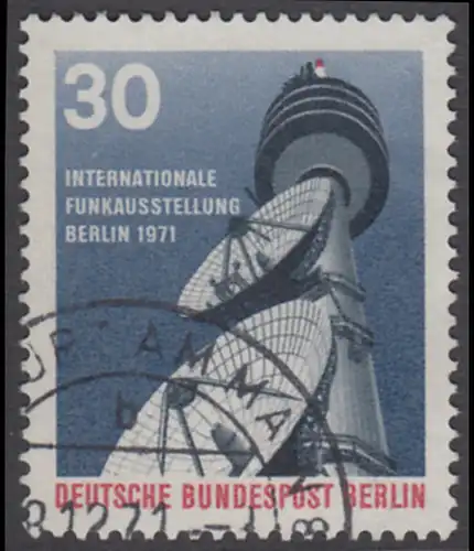 BERLIN 1971 Michel-Nummer 391 gestempelt EINZELMARKE (a)