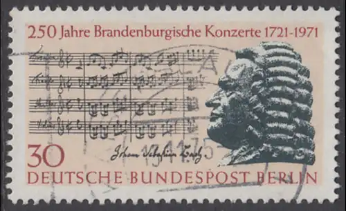 BERLIN 1971 Michel-Nummer 392 gestempelt EINZELMARKE (l)