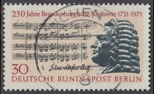 BERLIN 1971 Michel-Nummer 392 gestempelt EINZELMARKE (c)