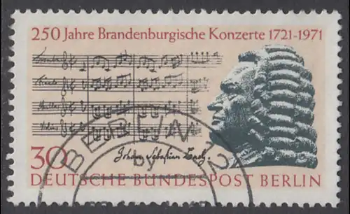 BERLIN 1971 Michel-Nummer 392 gestempelt EINZELMARKE (f)