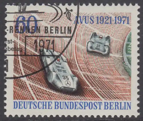 BERLIN 1971 Michel-Nummer 400 gestempelt EINZELMARKE (n)