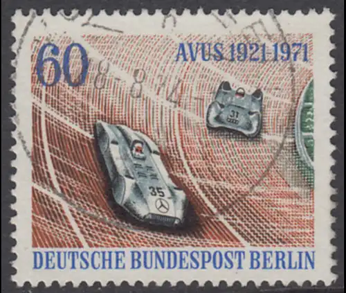 BERLIN 1971 Michel-Nummer 400 gestempelt EINZELMARKE (m)