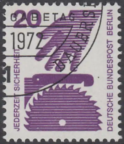 BERLIN 1971 Michel-Nummer 404 gestempelt EINZELMARKE (f)