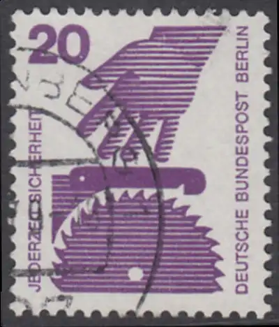 BERLIN 1971 Michel-Nummer 404 gestempelt EINZELMARKE (l)