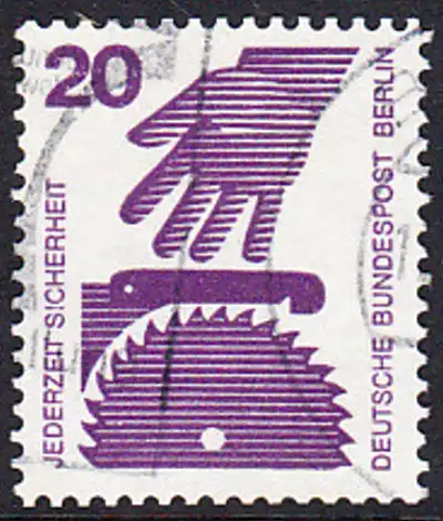 BERLIN 1971 Michel-Nummer 404 gestempelt EINZELMARKE (d)