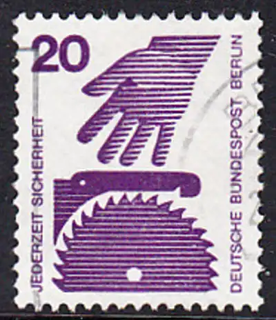 BERLIN 1971 Michel-Nummer 404 gestempelt EINZELMARKE (a)