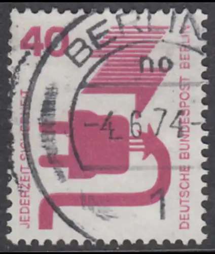 BERLIN 1971 Michel-Nummer 407 gestempelt EINZELMARKE (m)