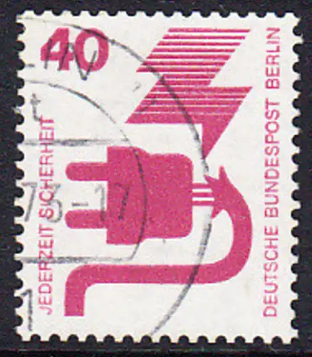 BERLIN 1971 Michel-Nummer 407 gestempelt EINZELMARKE (a)