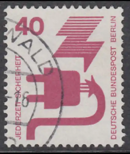 BERLIN 1971 Michel-Nummer 407 gestempelt EINZELMARKE (f)