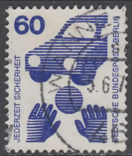 BERLIN 1971 Michel-Nummer 409 gestempelt EINZELMARKE (c)