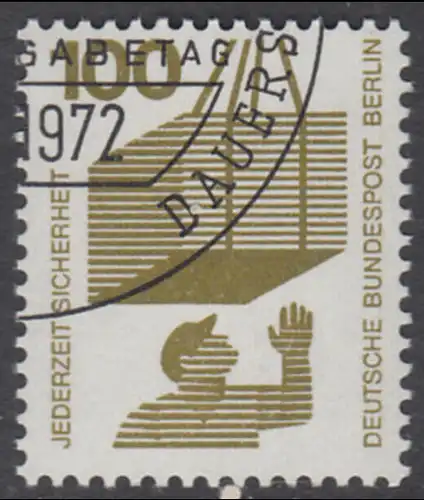 BERLIN 1971 Michel-Nummer 410 gestempelt EINZELMARKE (m)