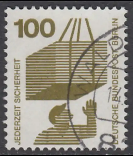 BERLIN 1971 Michel-Nummer 410 gestempelt EINZELMARKE (r)