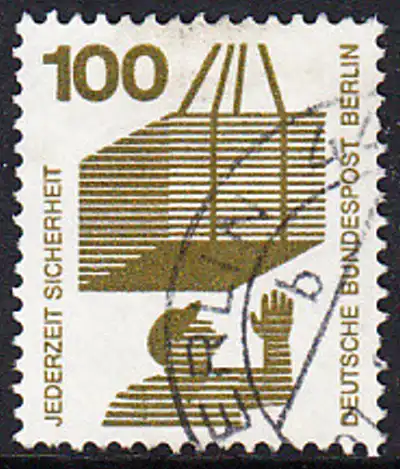 BERLIN 1971 Michel-Nummer 410 gestempelt EINZELMARKE (l)