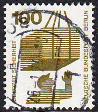 BERLIN 1971 Michel-Nummer 410 gestempelt EINZELMARKE (g)