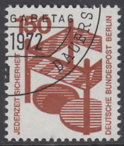 BERLIN 1971 Michel-Nummer 411 gestempelt EINZELMARKE (b)