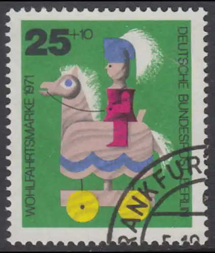 BERLIN 1971 Michel-Nummer 413 gestempelt EINZELMARKE (g)