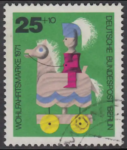 BERLIN 1971 Michel-Nummer 413 gestempelt EINZELMARKE (b)