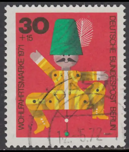 BERLIN 1971 Michel-Nummer 414 gestempelt EINZELMARKE (d)
