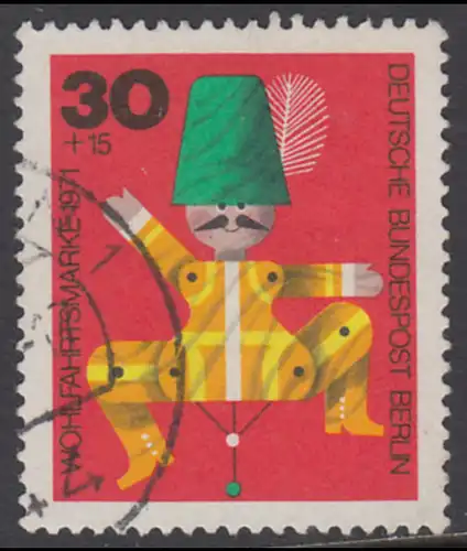 BERLIN 1971 Michel-Nummer 414 gestempelt EINZELMARKE (a)