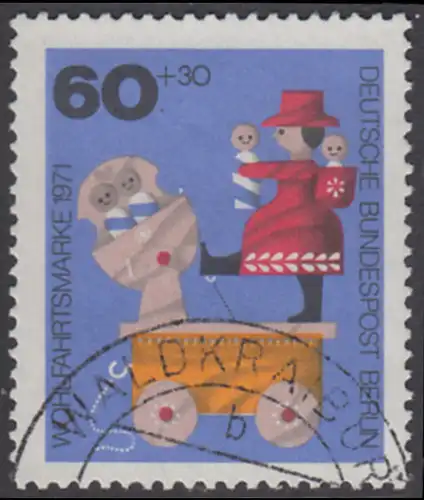 BERLIN 1971 Michel-Nummer 415 gestempelt EINZELMARKE (g)