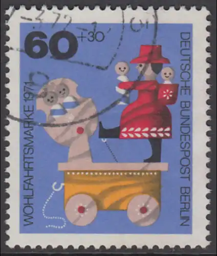 BERLIN 1971 Michel-Nummer 415 gestempelt EINZELMARKE (k)