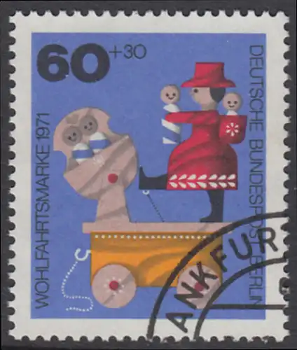 BERLIN 1971 Michel-Nummer 415 gestempelt EINZELMARKE (f)