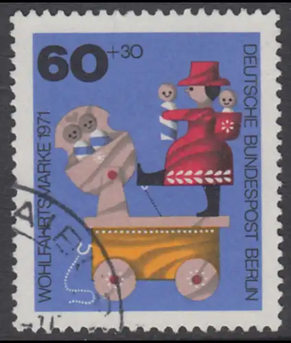 BERLIN 1971 Michel-Nummer 415 gestempelt EINZELMARKE (b)