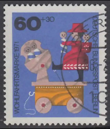 BERLIN 1971 Michel-Nummer 415 gestempelt EINZELMARKE (a)