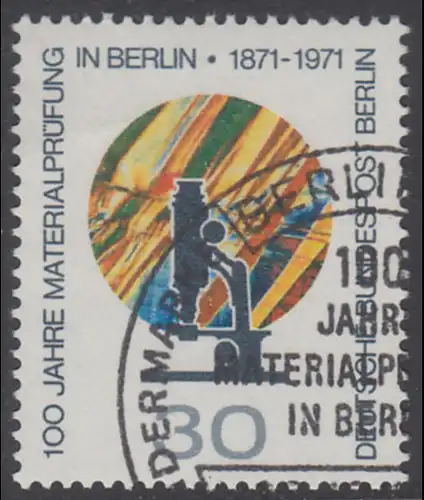 BERLIN 1971 Michel-Nummer 416 gestempelt EINZELMARKE (k)