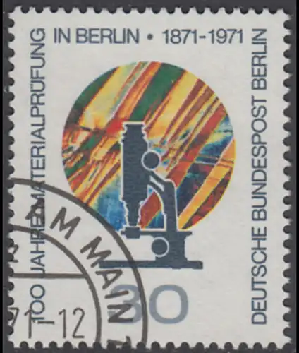BERLIN 1971 Michel-Nummer 416 gestempelt EINZELMARKE (g)