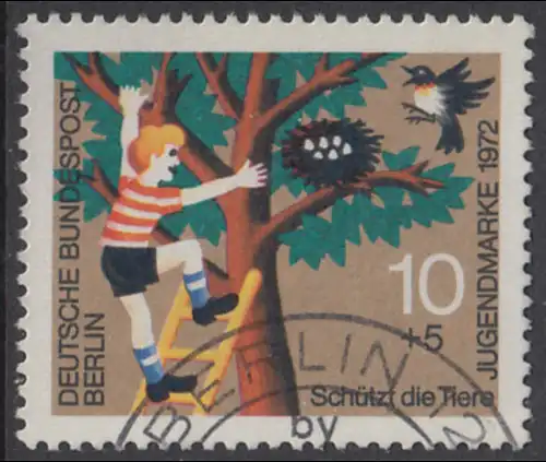 BERLIN 1972 Michel-Nummer 418 gestempelt EINZELMARKE (c)