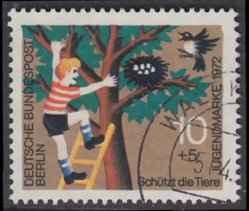 BERLIN 1972 Michel-Nummer 418 gestempelt EINZELMARKE (d)