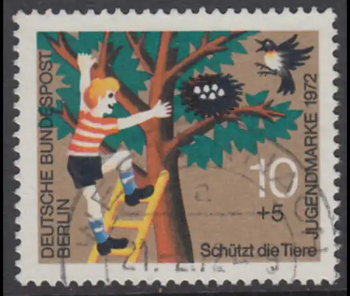 BERLIN 1972 Michel-Nummer 418 gestempelt EINZELMARKE (e)
