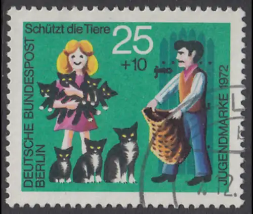 BERLIN 1972 Michel-Nummer 419 gestempelt EINZELMARKE (f)