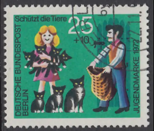 BERLIN 1972 Michel-Nummer 419 gestempelt EINZELMARKE (g)