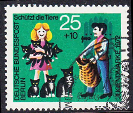 BERLIN 1972 Michel-Nummer 419 gestempelt EINZELMARKE (a)