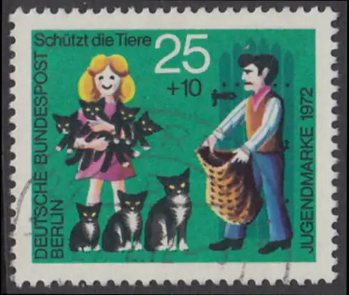 BERLIN 1972 Michel-Nummer 419 gestempelt EINZELMARKE (d)