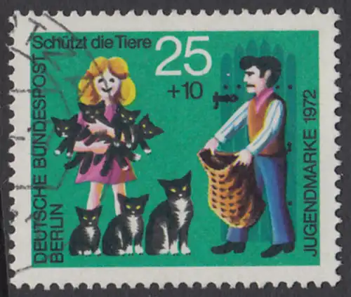 BERLIN 1972 Michel-Nummer 419 gestempelt EINZELMARKE (e)