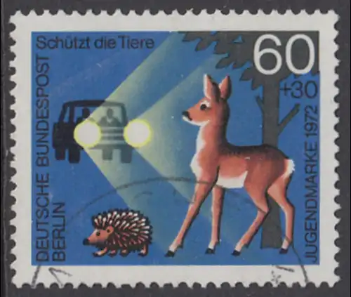 BERLIN 1972 Michel-Nummer 421 gestempelt EINZELMARKE (c)